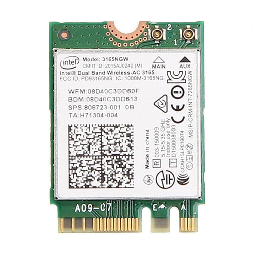 HighZer0 Electronics Wireless-AC 3165 Legacy Wi-Fi Adapter | 433Mbps WiFi with Bluetooth 4.0 | 2.4GHz & 5GHz Network Card | 3165NGW